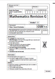 Maths Revision